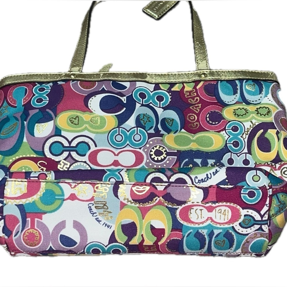 Coach Poppy Mini Purse & Flats, Size 6.5, Rare Limited Edition - Picture 3 of 16